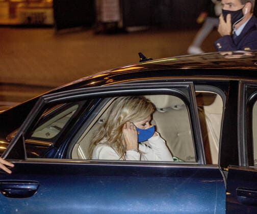 Queen Maxima - arrival at the King Willem I award ceremony in Amsterdam