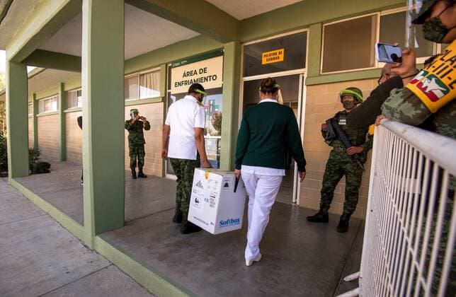 Coronavirus in Mexico, arrival of first vaccine doses in Saltillo