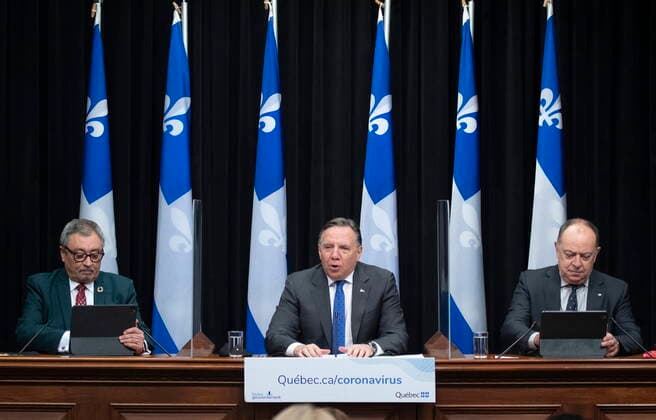 Coronavirus in Canada, press conference in Quebec