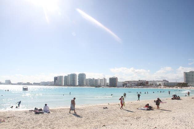 Mexico, beach life in Cancun