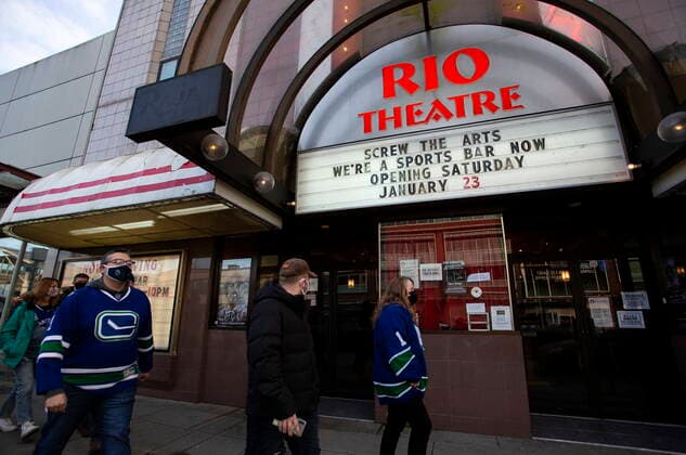 Coronavirus in Canada, Vancouver cinema opens as Sports Bar