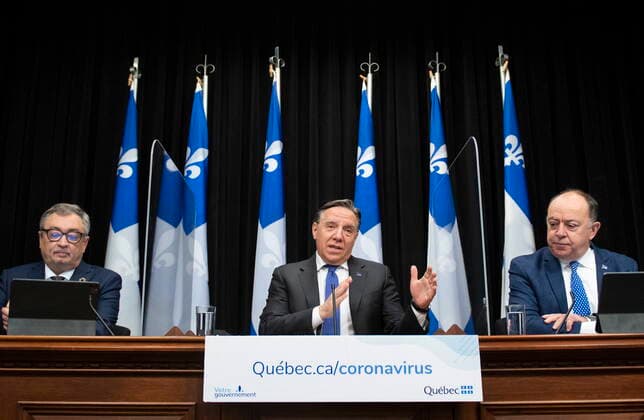 Coronavirus in Canada, press conference in Quebec
