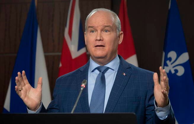 Canada, Erin O Toole Press Conference in Ottawa