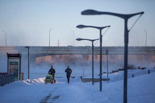 Canada, winter weather in Saskatoon