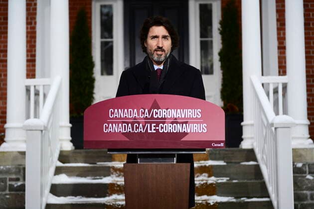 Canada, Justin Trudeau press conference in Ottawa