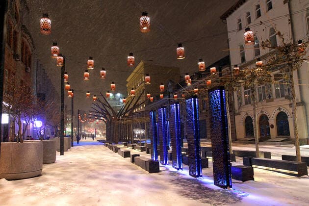 Ukraine, lighting of Korolenka Street in Dnipro is honored with design award