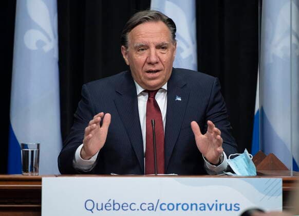 Coronavirus in Canada, Quebec Premier Francois Legault Press Conference
