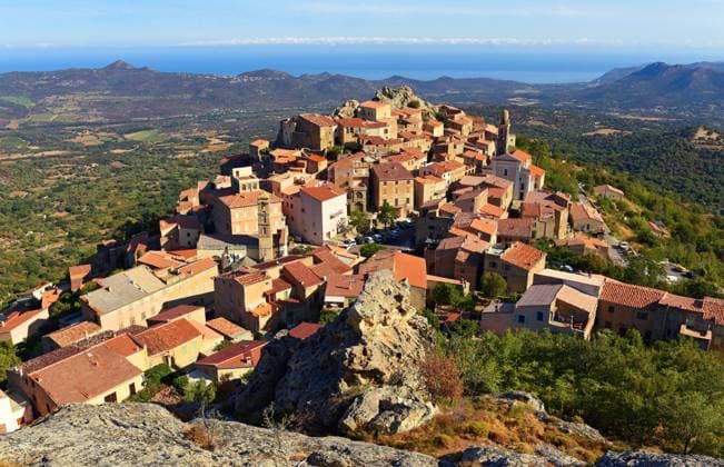 Calendar motifs: Mountain villages
