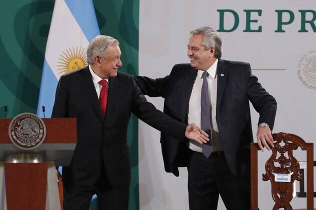 Mexico, President Andres Manuel Lopez Obrador meets Argentine counterpart Alberto Fernandez in Mexiko City