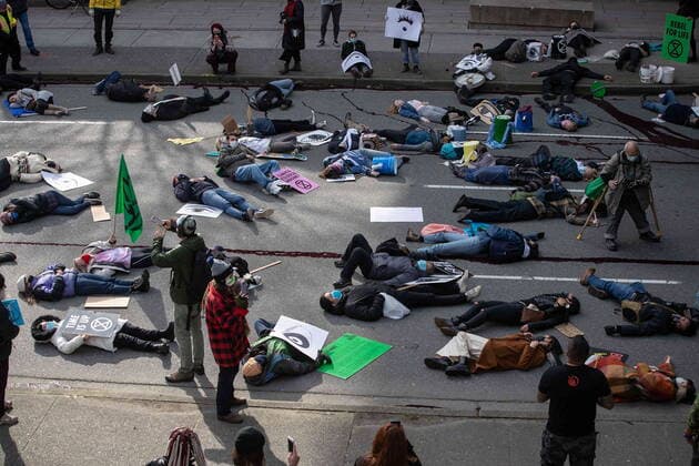 Canada, Extinction Rebellion Protests in Vancouver