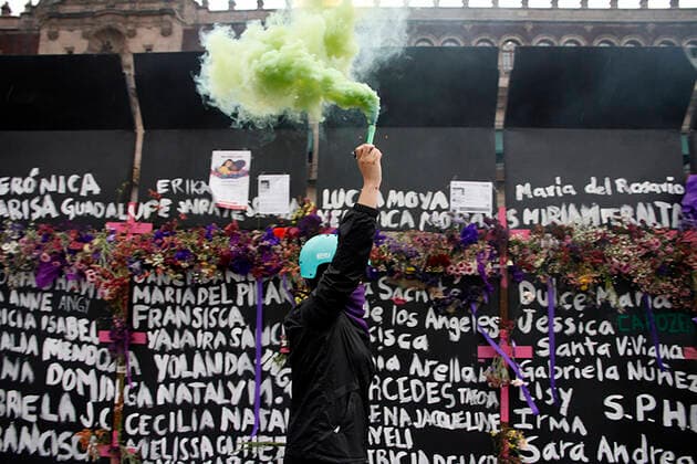 Mexico, protests on the occasion of Womens Day in Mexico City