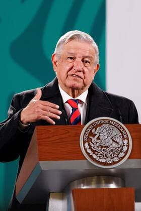Mexico, President Andres Manuel Lopez Obrador press conference on Womens Day riots.