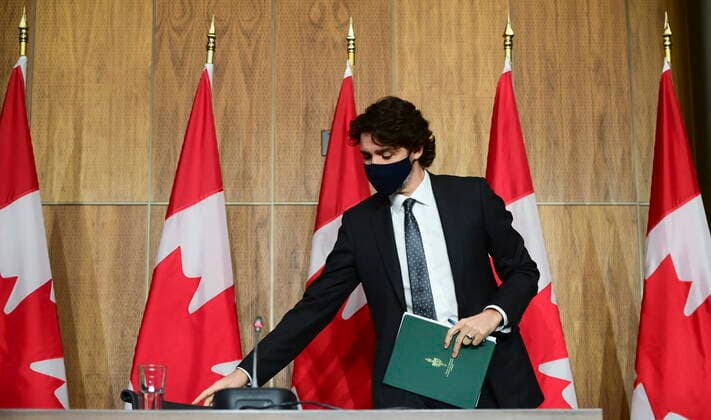 Canada, Justin Trudeau press conference in Ottawa