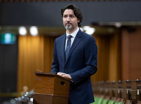 Canada, meeting on the Corona situation in the House of Commons in Ottawa