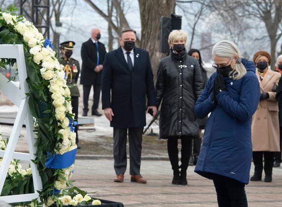 Canada, commemoration of the Corona victims in Quebec