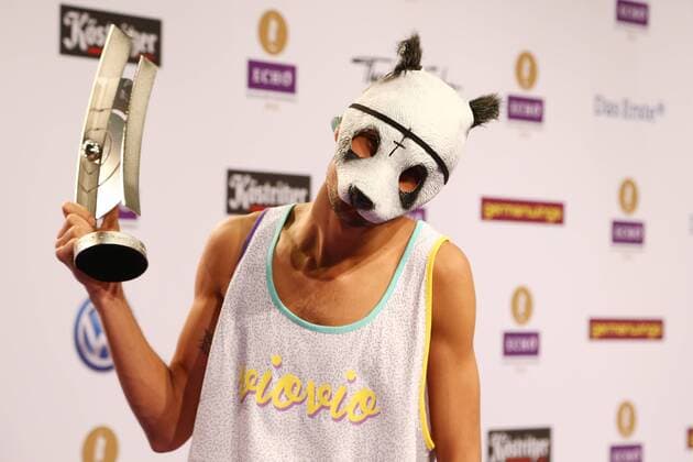 Rapper Cro sent doppelganger to Echo award ceremony 2012 - archive pictures