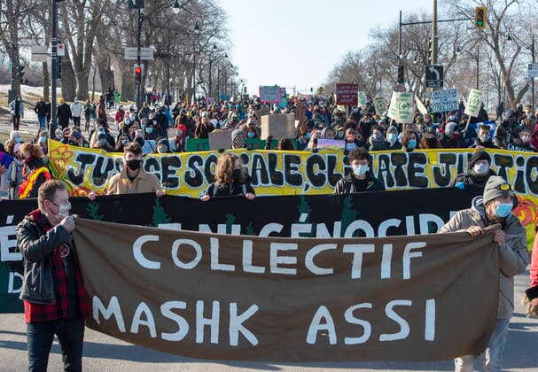 Canada, climate protest in Montreal