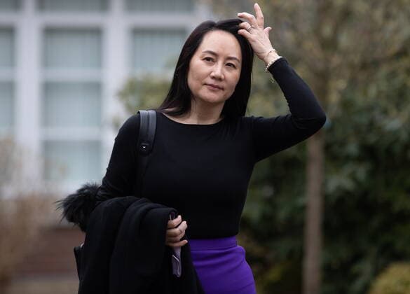 Canada, Huawei finance chief Meng Wanzhouon her way to court hearing in Vancouver