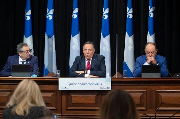 Canada, press conference on the current Corona situation in Quebec