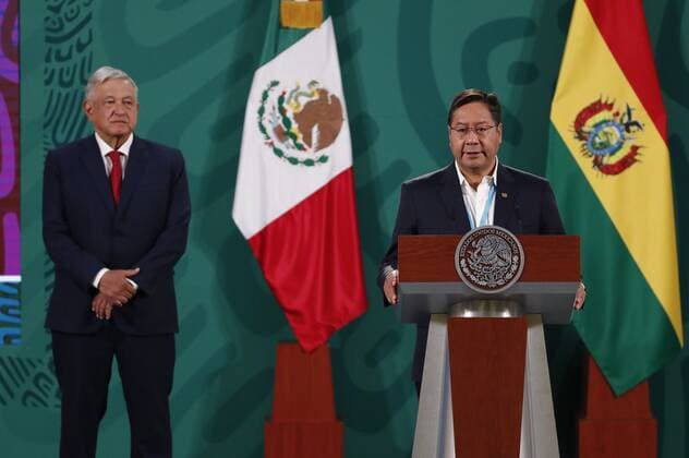 Mexico, Andres Manuel Lopez Obrador receives Luis Acre in Mexico City