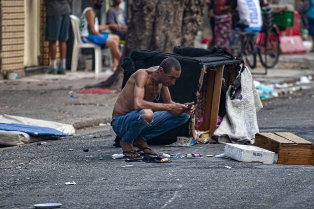 Brazil, neighbourhood of Sao Paulo called Cracolandia, archive pictures