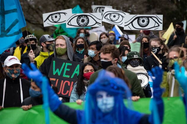 Canada, Extinction Rebellion Protest in Vancouver