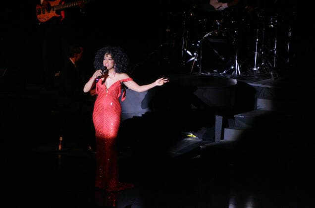 Diana Ross concert in Costa Mesa