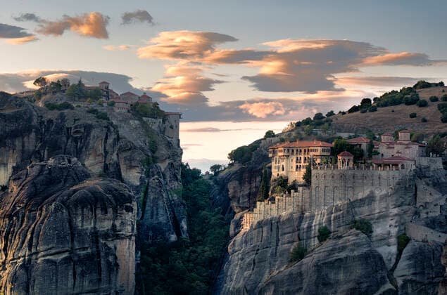 Calendar motifs: Rock monasteries