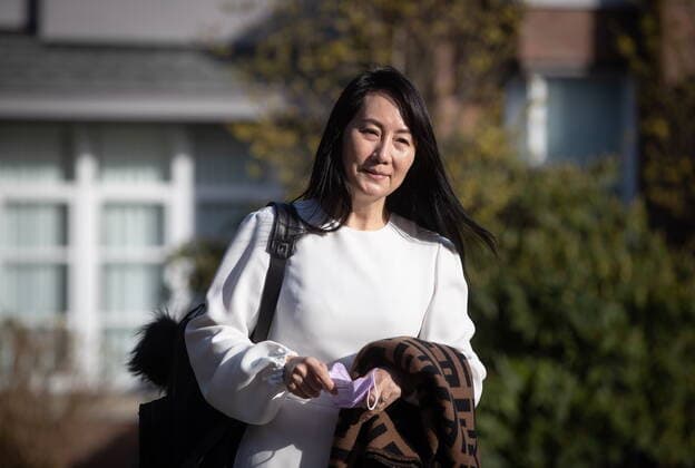 Canada, Huawei finance chief Meng Wanzhouon her way to court hearing in Vancouver