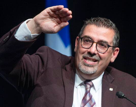 Canada, Daniel Pare Press conference on vaccination strategy in Montreal