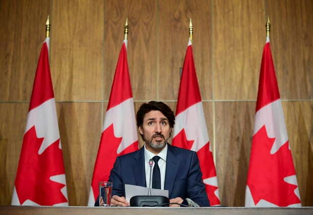 Coronavirus in Canada, Prime Minister Justin Trudeau press conference in Ottawa