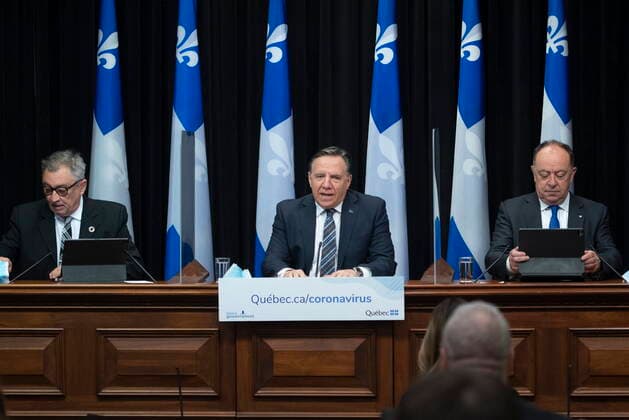 Coonavirus in Canada, press conference in Quebec