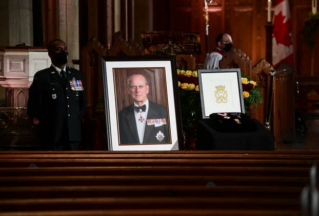 Canada, funeral ceremony for Prince Philip in Ottawa