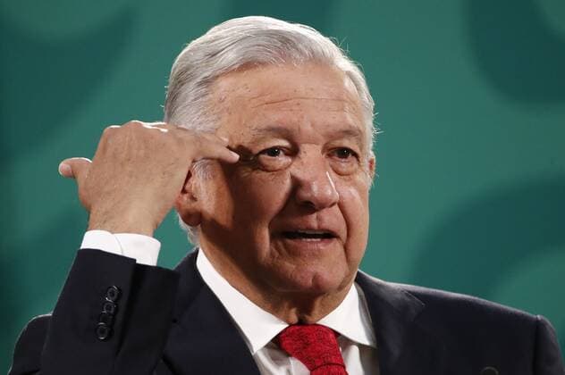 Mexico, Manuel Lopez Obrador during the climate summit of heads of state.