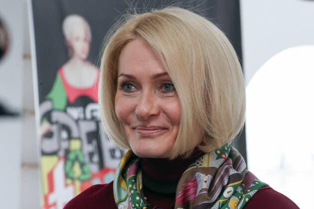 Russia, Viktoria Abramchenko attends the closing ceremony of Moscow Fashion Week