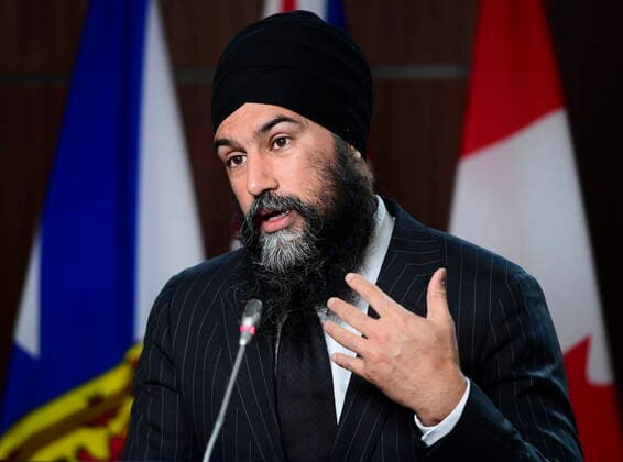 Canada, NDP Press Conference with Jagmeet Singh in Ottawa