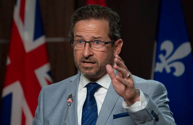 Canada, Yves-Francois Blanchet Press conference in Ottawa