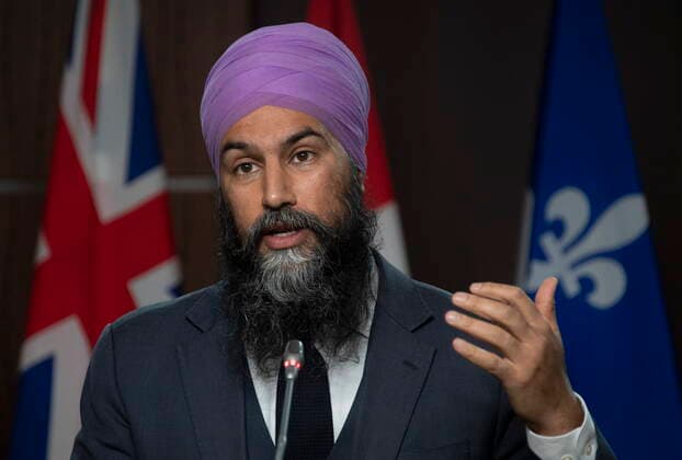 Canada, NDP Press Conference with Jagmeet Singh in Ottawa