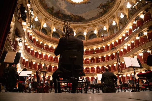 Italy, concert for the reopening of the opera house in Rome