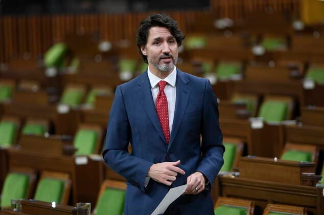 Canada, Justin Trudeau during parliamentary session in Ottawa