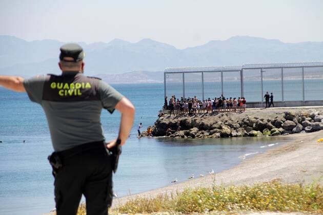 The Spanish exclave of Ceuta, archive images