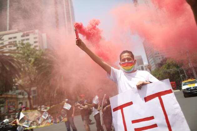 Mexico, Demo on the day against homophobia in Mexico City