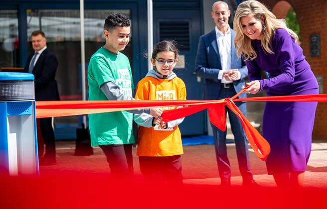 Queen Maxima opens the first music playground in Rotterdam