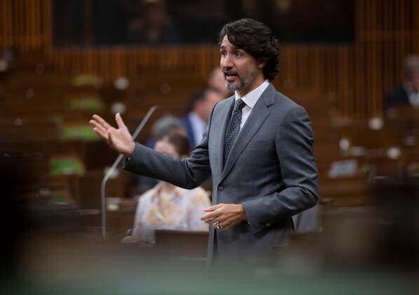 Canada, Prime Minister Justin Trudeau during Question Period in the House of Commons in Ottawa.