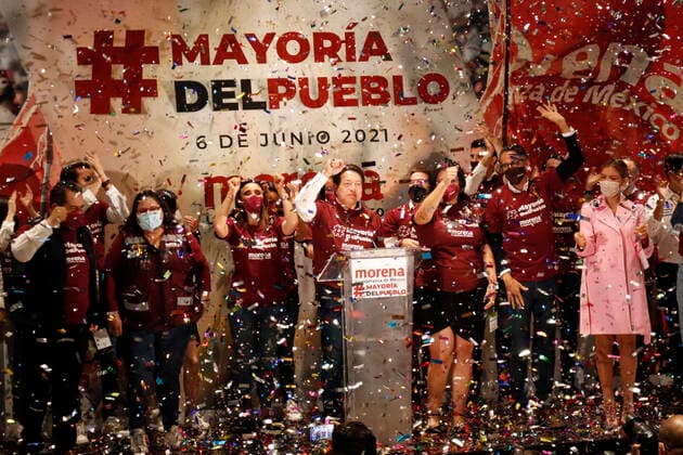 Elections in Mexico, Mario Delgado celebrates his victory in Mexico City