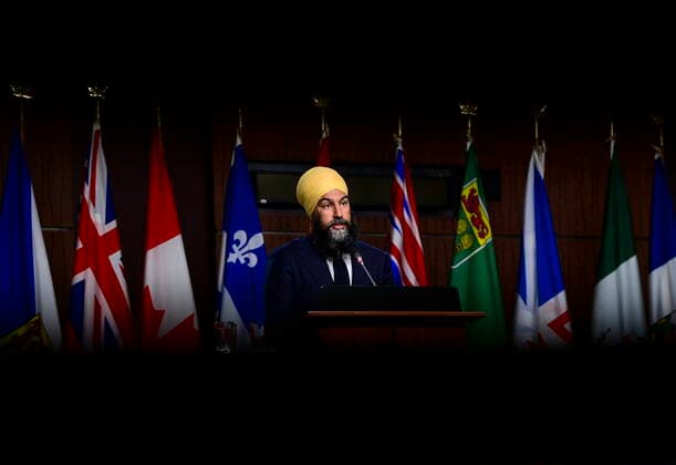 Canada, NDP Press Conference with Jagmeet Singh in Ottawa