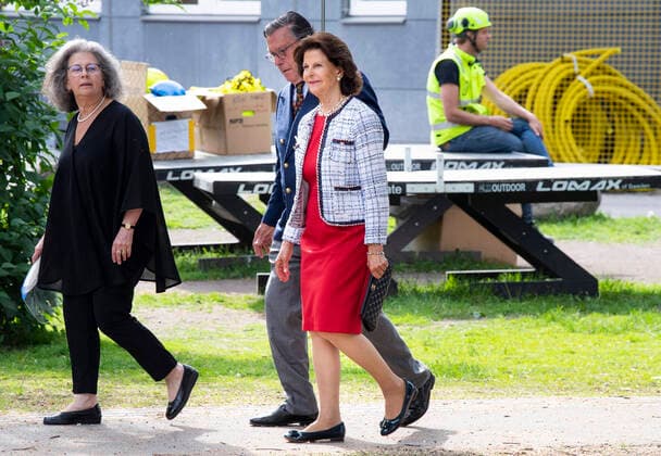 Queen Silvia of Sweden attends a concert in Stockholm