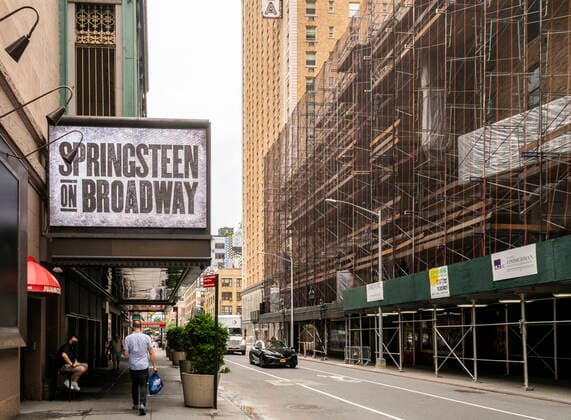 Revival of Bruce Springsteens concert residency at the St. James Theatre in New York
