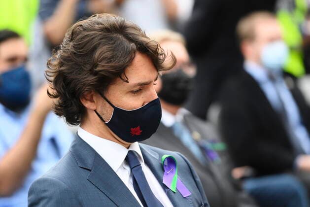 Canada, Justin Trudeau at memorial service for dead aboriginal children