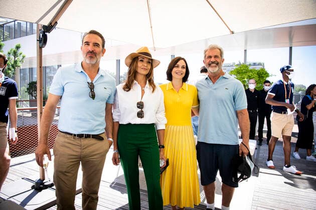 Tennis, Celebrities on the final day of the French Open at Roland Garros in Paris